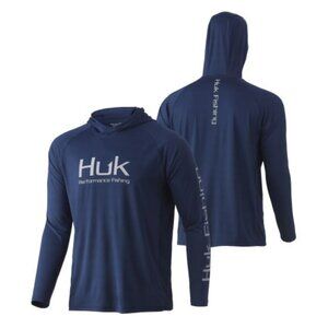 Huk Hoodie, XL, Deep Blue